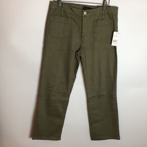 Sanctuary Clothing Women's Mid-Rise Marianne Cactus Cropped Capri Pants Sz 29